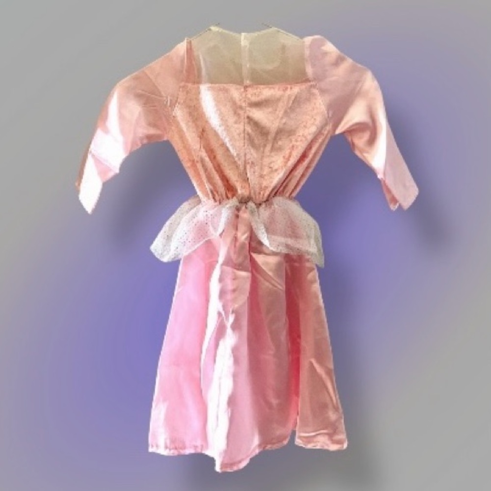 Handmade Pink Princess Dress Costume Girls 3T 4T 5T 6 Royal Ballgown Velvet - Picture 2 of 6